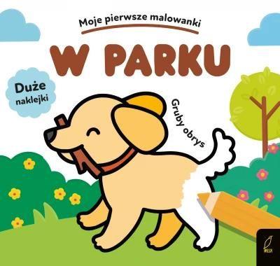 Moje pierwsze malowanki. W parku. Gruby obrys