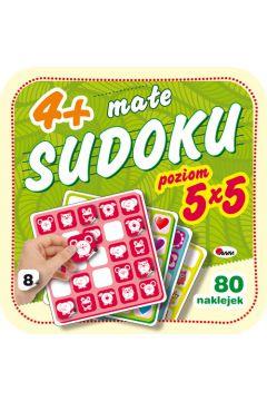 MAŁE SUDOKU 4+. POZIOM 5X5. 80 NAKLEJEK