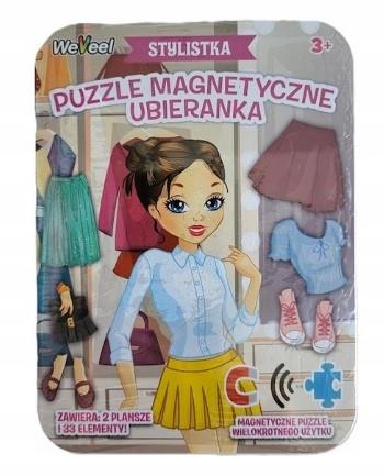 GRA PLANSZOWA PUZZLE MAGNETYCZNE UBIERANKA STYLIST