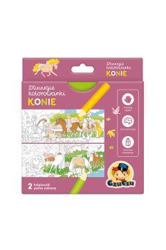 CZUCZU. DŁUUUGIE KOLOROWANKI. KONIE