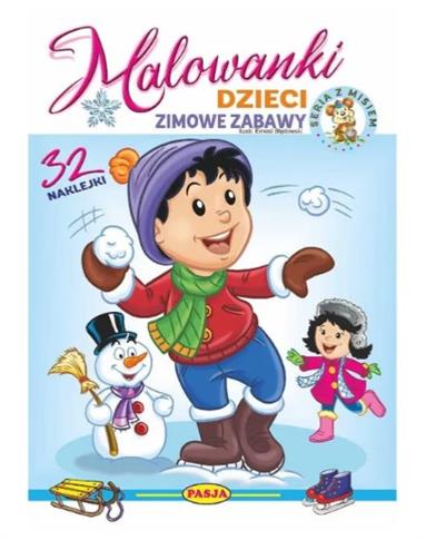 DZIECI - ZIMOWE ZABAWY. MALOWANKI
