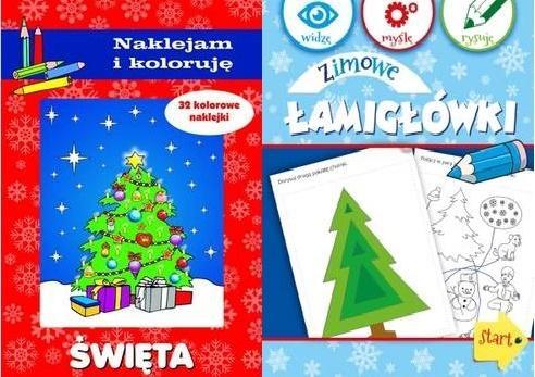PAKIET: NAKLEJAM I..ŚWIĄTA/ZIMOWE ŁAMIGŁÓWKI