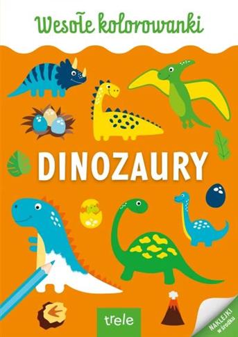 wesołe kolorowanki dinozaury
