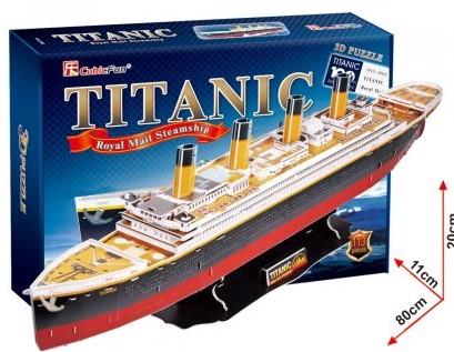 Puzzle 3D Cubic Fun Titanic Duży 113 elementów