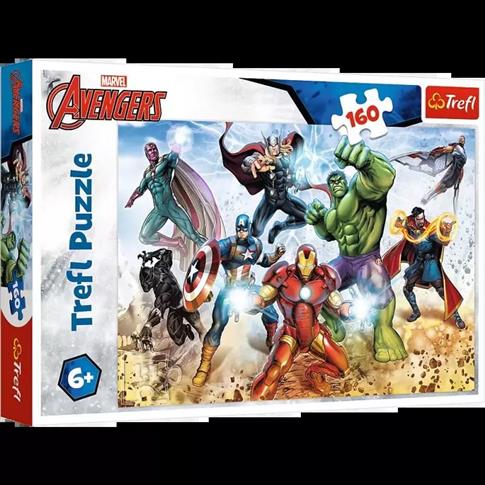 Puzzle 160 elementów. Avengers. Gotowi by ratować