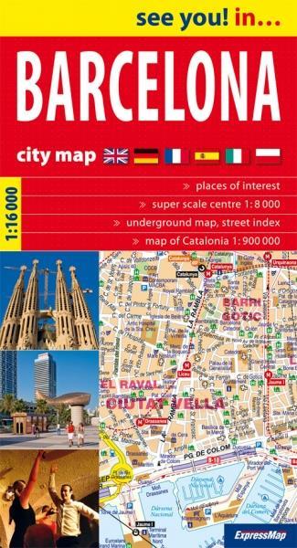BARCELONA. PAPIEROWY PLAN MIASTA, 1:16 000