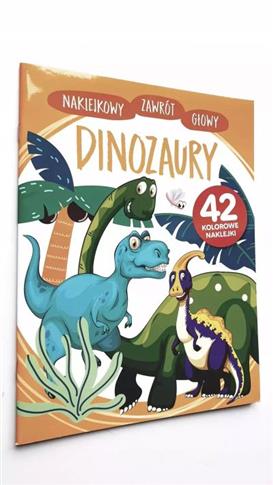 NAKLEJKOWY ZAWRÓT GŁOWY. DINOZAURY