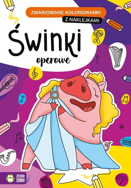 SWINKI OPEROWE ZWARIOWANE KOLOROWANKI