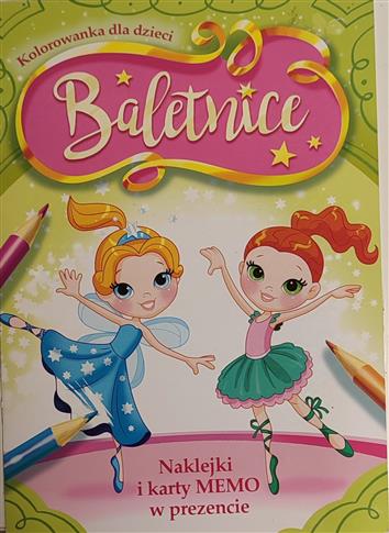 Kolorowanka dla dzieci Baletnice