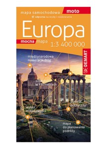 Europa. Mapa samochodowa 1:3 400 000. Mocna mapa wyd. 2024