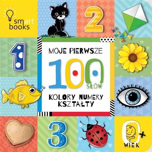 Moje pierwsze 100 słów. Kolory, numery, kształty.