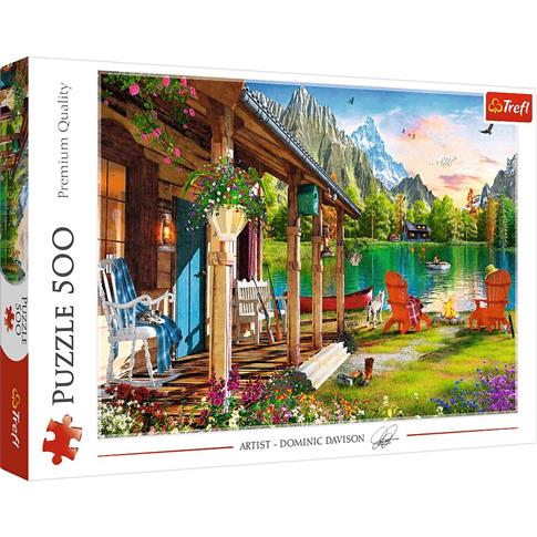 PUZZLE 500 EL. DOMEK W GÓRACH TREFL