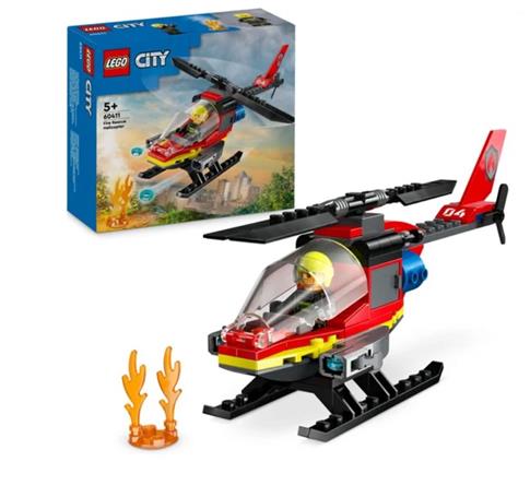 LEGO City, klocki, Strażacki helikopter ratunkowy