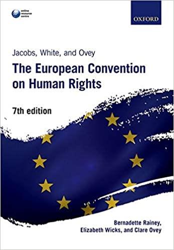 JACOBS, WHITE & OVEY: THE EUROPEAN CONVENTION ON