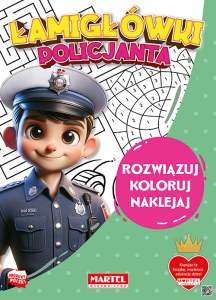 Łamigłówki policjanta + naklejki