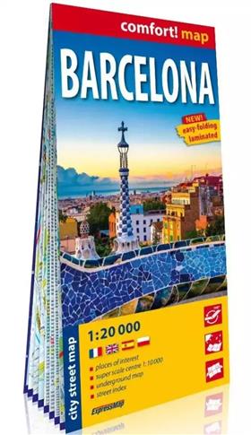 BARCELONA (BARCELONE); LAMINOWANY PLAN MIASTA