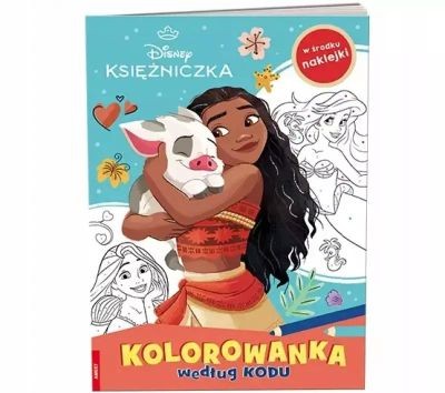 DISNEY KSIĘŻNICZKA. KOLOROWANKA WEDŁUG KODU