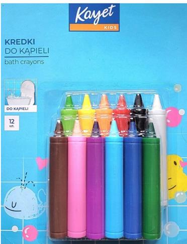 KREDKI DO KĄPIELI WODNE KAYET 12 SZT. (15924010752