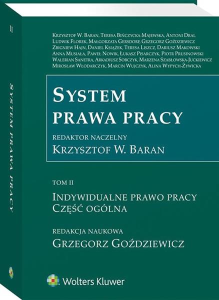SYSTEM PRAWA PRACY TOM 2 INDYWIDUALNE PRAWO PRACY