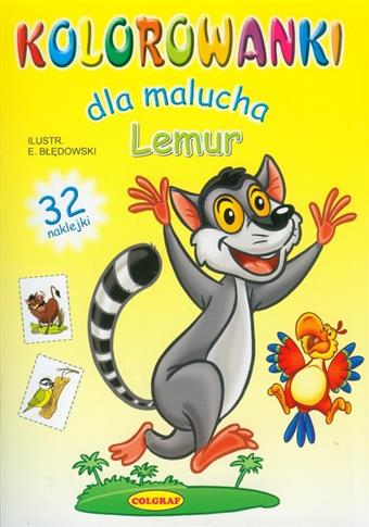 LEMUR KOLOROWANKI DLA MALUCHA