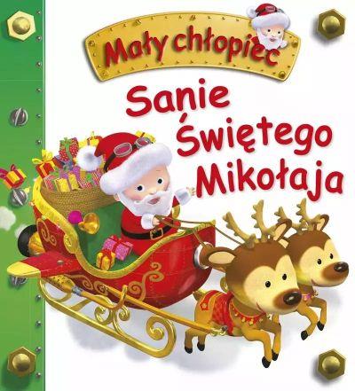 MAŁY CHŁOPIEC. SANIE ŚWIĘTEGO MIKOŁAJA
