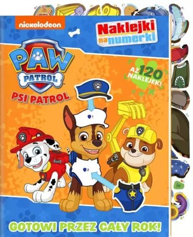 GOTOWI PRZEZ CAŁY ROK! PSI PATROL. NAKLEJKI NA NUM