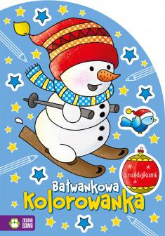BAŁWANKOWA KOLOROWANKA Z NAKLEJKAMI