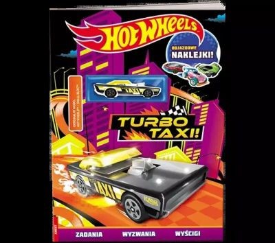 MATTEL HOT WHEELS TURBO TAXI ZADANIA + NAKLEJKI