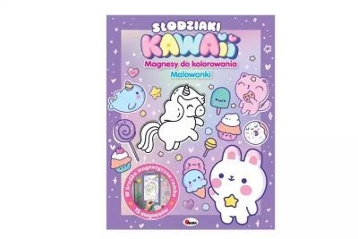 SŁODZIAKI KAWAII. MAGNESY DO KOLOROWANIA.