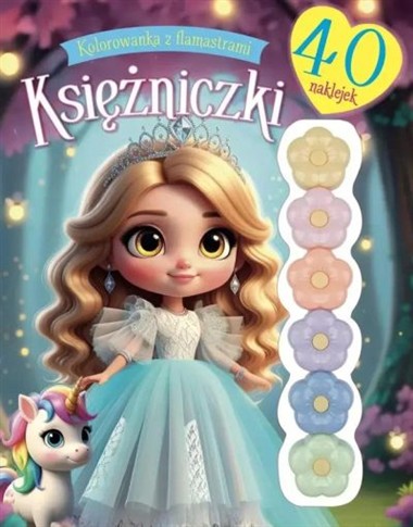 KOLOROWANKA Z FLAMASTRAMI. KSIĘŻNICZKI