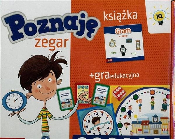 KSIĄŻKA Z GRĄ. POZNAJĘ ZEGAR
 NOWE