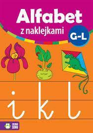 ALFABET Z NAKLEJKAMI G-L