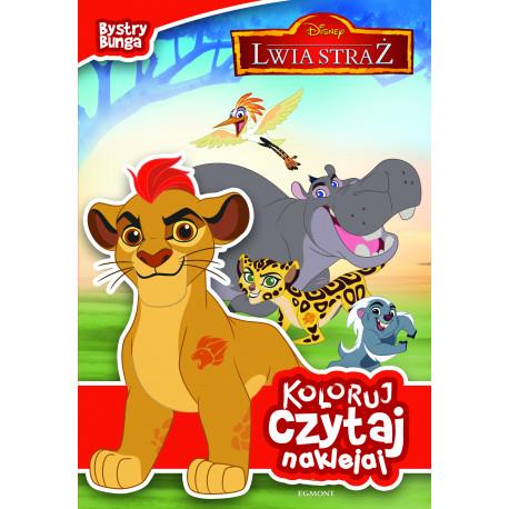 LWIA STRAŻ KOLORUJ CZYTAJ NAKLEJAJ