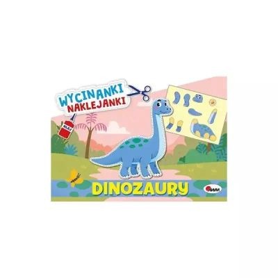 DINOZAURY. WYCINANKI NAKLEJANKI