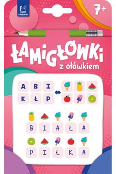 ŁAMIGŁOWKI Z OŁÓWKIEM 7 RÓŻOWE