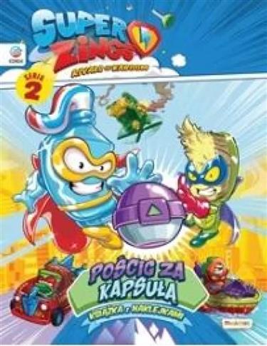 SUPERZINGS KSIĄŻKA Z NAKLEJKAMI + FIGURKA