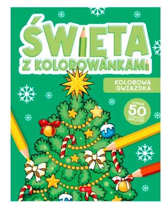 ŚWIĘTA Z KOLOROWANKAMI KOLOROWA GWIAZDKA