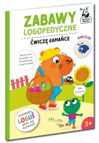 ZABAWY LOGOPEDYCZNE. KAPIBARA LOGUŚ. ĆWICZĘ ŁAMAŃC