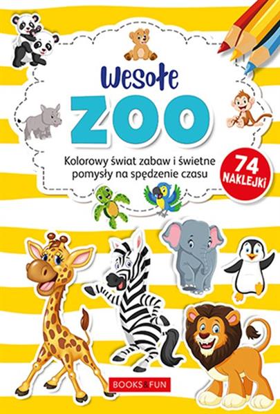 KOLOROWANKA WESOŁE ZOO + NAKLEJKI