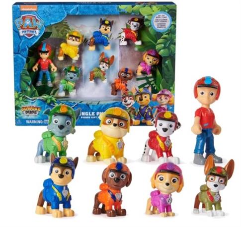 Psi Patrol Zestaw 8 figurek Jungle Pups