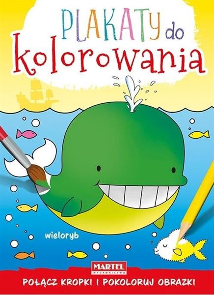 PLAKATY DO KOLOROWANIA - WIELORYB