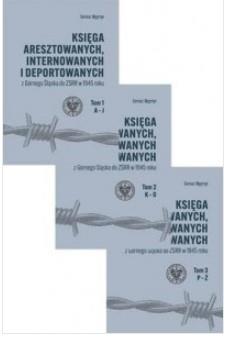 KSIĘGA ARESZTOWANYCH, INTERNOWANYCH I DEPORTOWANYC