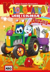 KOLOROWANKA. LICZĘ I KOLORUJĘ. WARZYWA