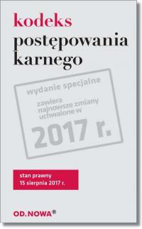 KODEKS POSTĘPOWANIA KARNEGO 08 2017