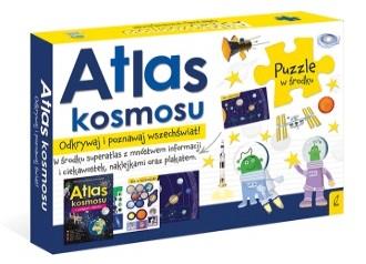PAKIET ATLAS KOSMOSU. ATLAS. MAPA. PUZZL