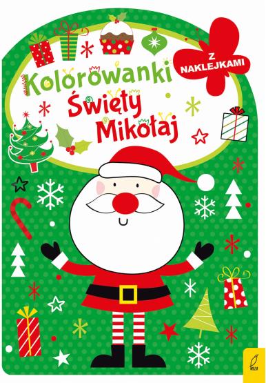 KOLOROWANKA Z WYKROJNIKIEM. ŚWIĘTY MIKOŁAJ
