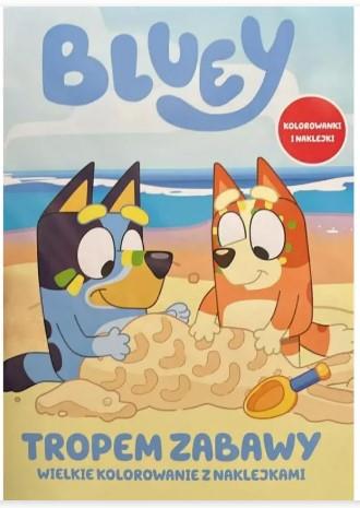 BLUEY. TROPEM ZABAWY. WIELKIE KOLOROWANIE