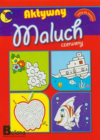 Aktywny maluch czerwony lubię się bawić