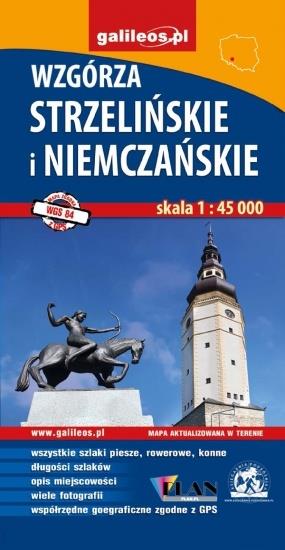 WZGÓRZA STRZELIŃSKIE I NIEMCZAŃSKIE. MAPA TURYS...