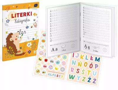 KOLOROWANKA A4/16K Z NAKLEJKAMI KALIGRAFIA